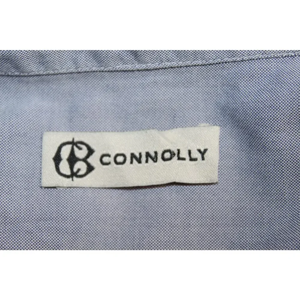 Connolly Blue Long Sleeve Caftan Spring Summer Career Plus Size Shirt Dress